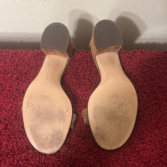 Gianvito Rossi Versilia 60 Sandals Tan Suede sz 9 - Picture 7 of 16
